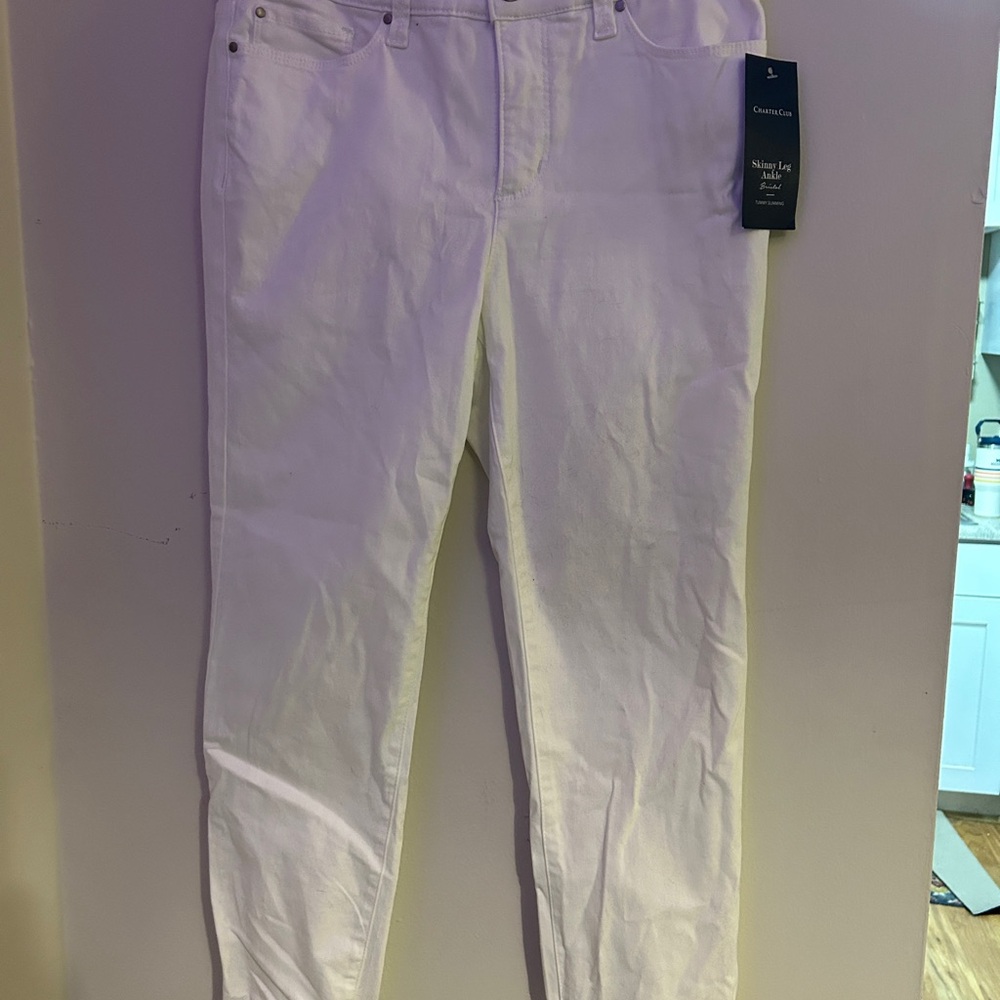 Charter Club White Skinny Jeans